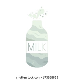 Milk Bottle Vector Icon