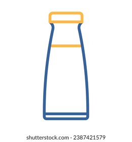 Icono del vector del frasco de leche. Signo de producto lácteo. Símbolo gráfico para cocinar diseño de sitio web y aplicaciones, logotipo, aplicación, interfaz de usuario