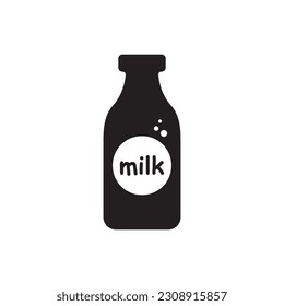 Milk bottle vector icon. Natural milk flat sign design. Milk symbol pictogram. UX UI icon