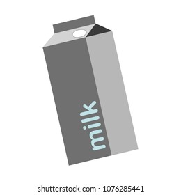 Milk Bottle - Vector Illustration - Isolated On White Background