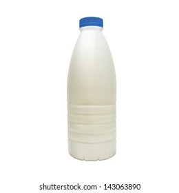 milk bottle vector white drink plastic illustration dairy food isolated beverage product