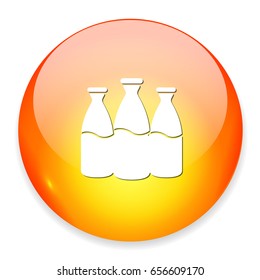 milk bottles icon