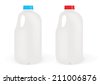 plastic milk container