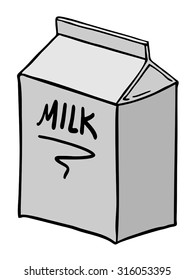 Milk Box Stock Vector (Royalty Free) 316053395 | Shutterstock