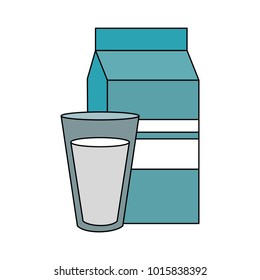 Milk box with cup