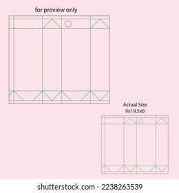 Milk Box Die cut - Template For 1 Liter