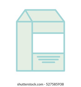 milk box drink isolated icon