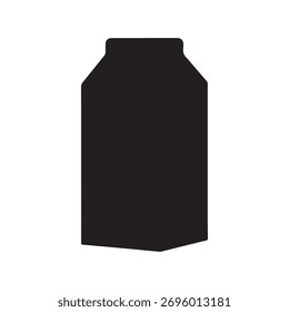 Projeto de ilustração plana caixa de leite sobre fundo branco