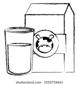 milk box with glass