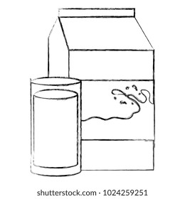 milk box with glass
