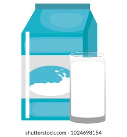 milk box with glass
