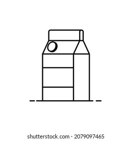 plantilla de diseño de icono de caja de leche vector ilustración aislada