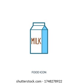 Milk box icon icon isolated on background. Symbol, logo. Vector illustration