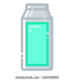 Milk box icon with MBE style you can use for all kinds of projects