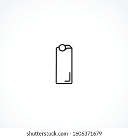milk box icon on white background. milk box icon on white background. milk box icon on white background. 