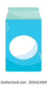 milk box icon on white background