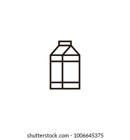 milk box icon. sign design