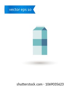 milk box. milk box icon. sign design. Vector EPS 10.