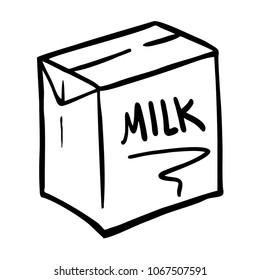 Milk box illustration