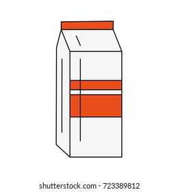 Milk box isolated