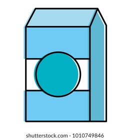 milk box isolated icon