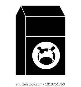 milk box isolated icon