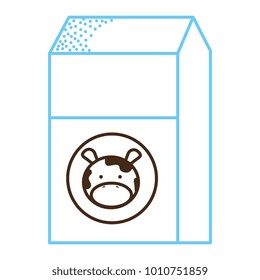 milk box isolated icon
