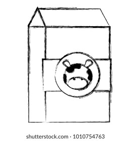 milk box isolated icon