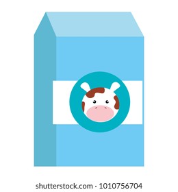 milk box isolated icon