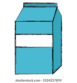 milk box isolated icon