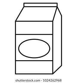 milk box isolated icon