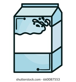 milk box isolated icon