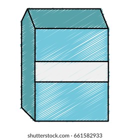 milk box isolated icon