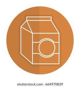 milk box isolated icon