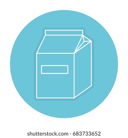 milk box isolated icon