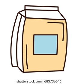 milk box isolated icon