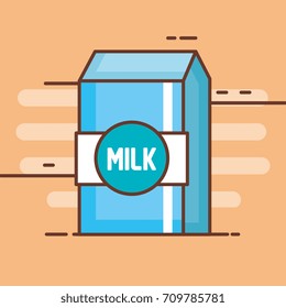 milk box isolated icon