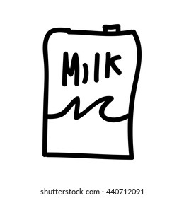 milk box isolated icon design