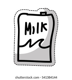milk box isolated icon vector illustration design
