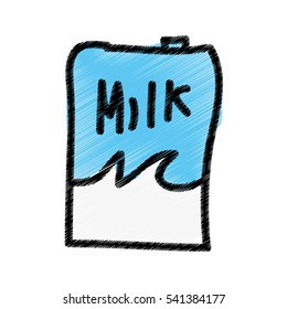 milk box isolated icon vector illustration design