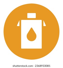 Milk box vector icon. Dairy product sign. Graph symbol for cooking web site and apps design, logo, app, UI