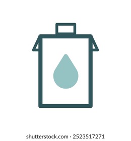 Milk box vector icon. Dairy product sign. Graph symbol for cooking web site and apps design, logo, app, UI