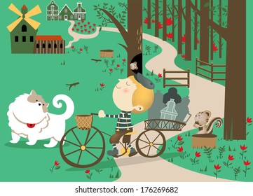Milk Boy in Forest 