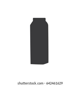Milk brick icon, vector illustration design. Drinks collection.