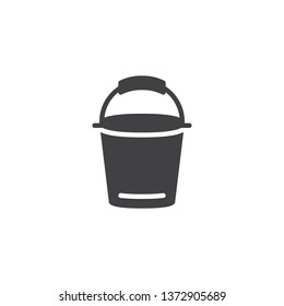 Milk bucket vector icon. filled flat sign for mobile concept and web design. milk product glyph icon. Symbol, logo illustration. Pixel perfect vector graphics