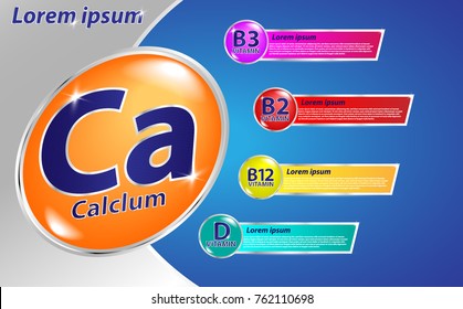 milk Calcium and Vitamin Poster