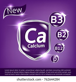 milk Calcium and Vitamin Poster