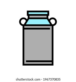 la leche puede colorear el vector de icono. ilustración de símbolo aislado