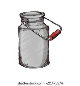 Milk can container