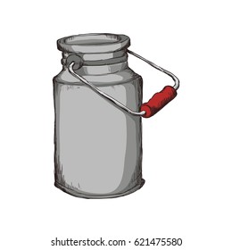 Milk can container